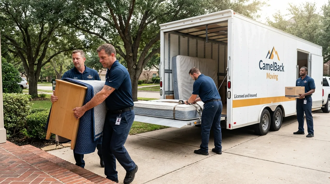 Crew loading residential truck for cross-state move from Pikeville, KY